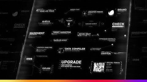 HUD Titles and Call-Outs Pack AFTER EFFECTS Template Videohive 33518648