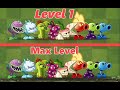 Plants Vs Zombies 2 Premium Plants Level 1 vs Max Level PVZ 2