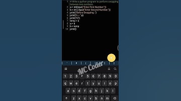 How to Swap two numbers in python | Swapping Program in Python | #python #swapping #pythonswapping