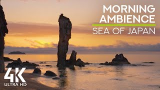 8 HRS Sounds of the Morning Sea Waves - Relaxing Ambiance of the Sea of Japan (4K UHD)