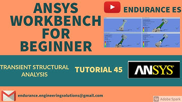 ANSYS |  TRANSIENT STRUCTURAL ANALYSIS OF CONNECTING ROD| TUTORIAL 45 | IC ENGINE|