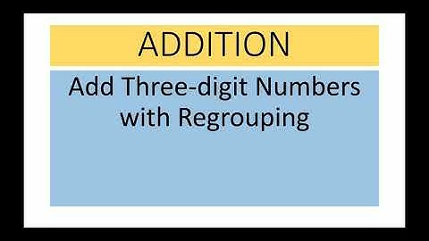 Maths | Class-2 | Three-digit Numbers | Addition with Regrouping | by Barkha Batham