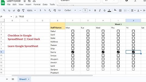 Add Checkbox and calculate total number of selected checkboxes in Google Sheets | Google Sheet