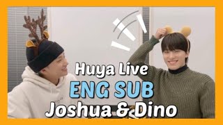 [ENG SUB/CC] 211124 Seventeen Huya TV Livestream Joshua & Dino (fun games, Q&A, chitchat)
