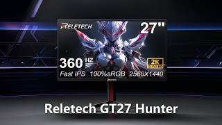 Reletech GT27 Hunter: 27" 2K 360Hz Gaming Monitor – Ultra Smooth Power Unleashed