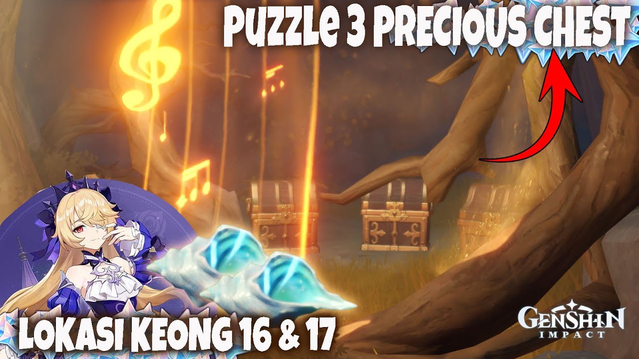 Puzzle 3 Precious Chest & Lokasi Keong 16 & 17 Archipelago v2.8 Genshin Impact YouTube