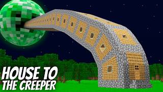 Longest House To The Creeper Planet In Minecraft Creeper Head