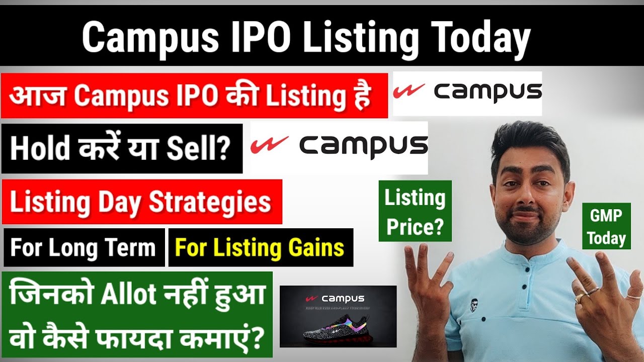 Campus IPO Listing Today | Hold Or Sell? | Listing Day Strategies | Jayesh Khatri