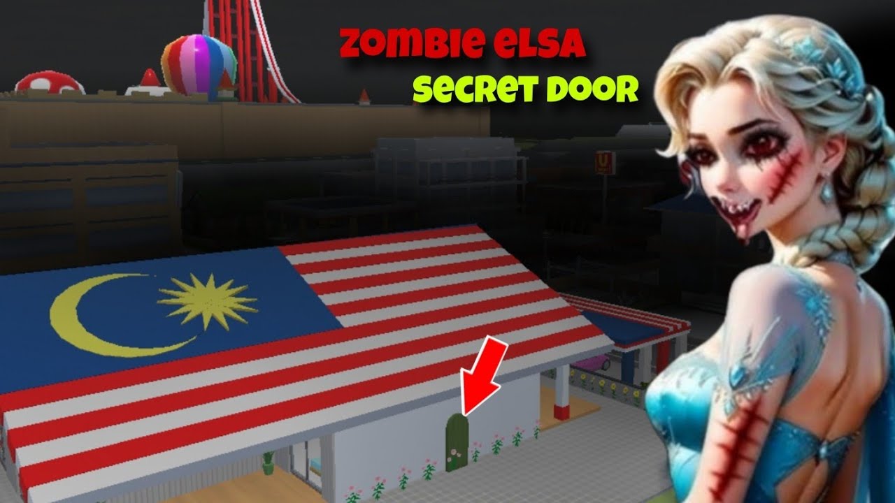 PINTU RAHASIA ELSA ZOMBIE {ELSA ZOMBIE  SECRET DOOR}😱👹||DRAMA HOROR SAKURA SCHOOL SIMULATOR 👹😱||