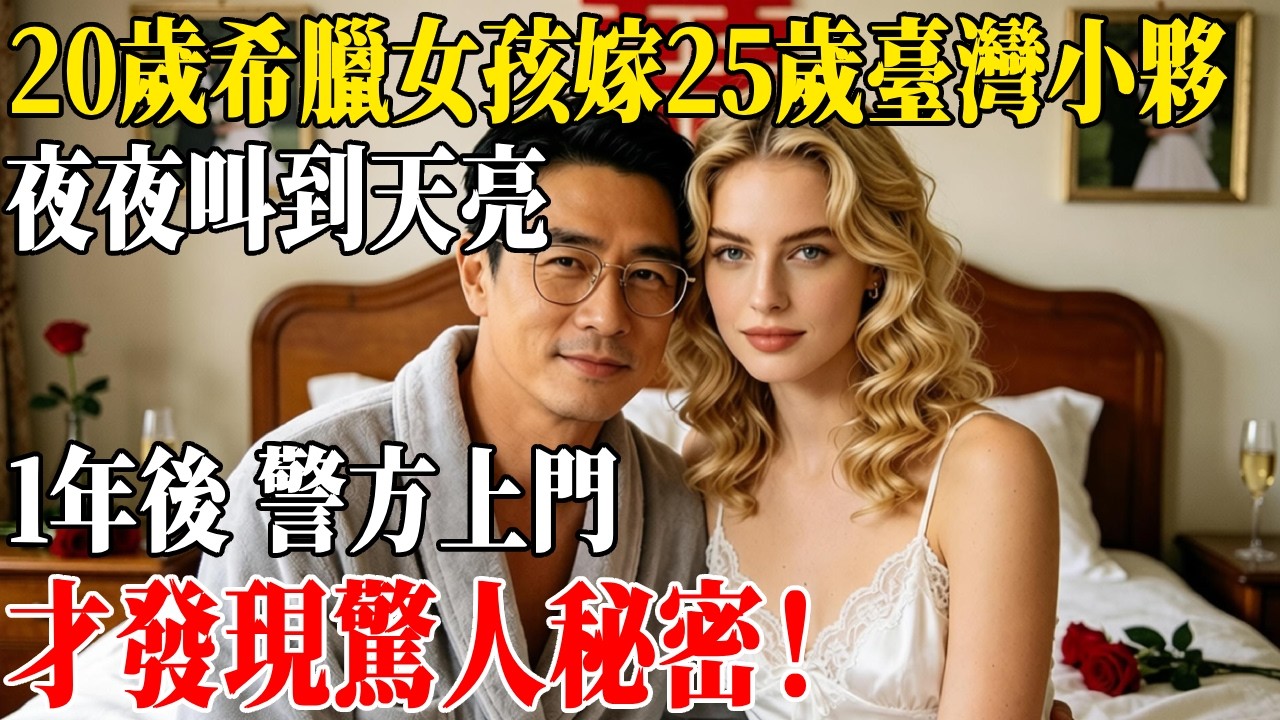 20歲希臘女孩嫁25歲臺灣小夥,夜夜叫到天亮,1年後 警方上門,才發現驚人秘密!#民間故事 #人間故事會