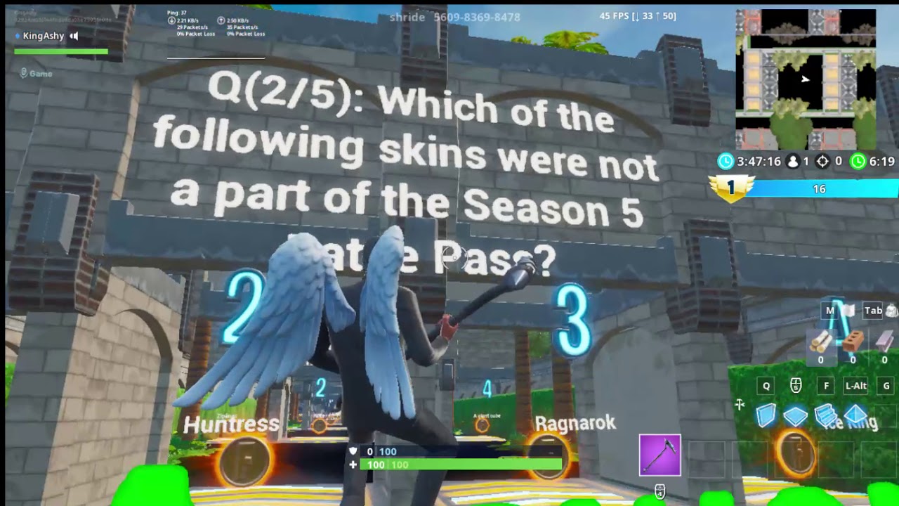 Fortnite All Seasons Default Trivia Map