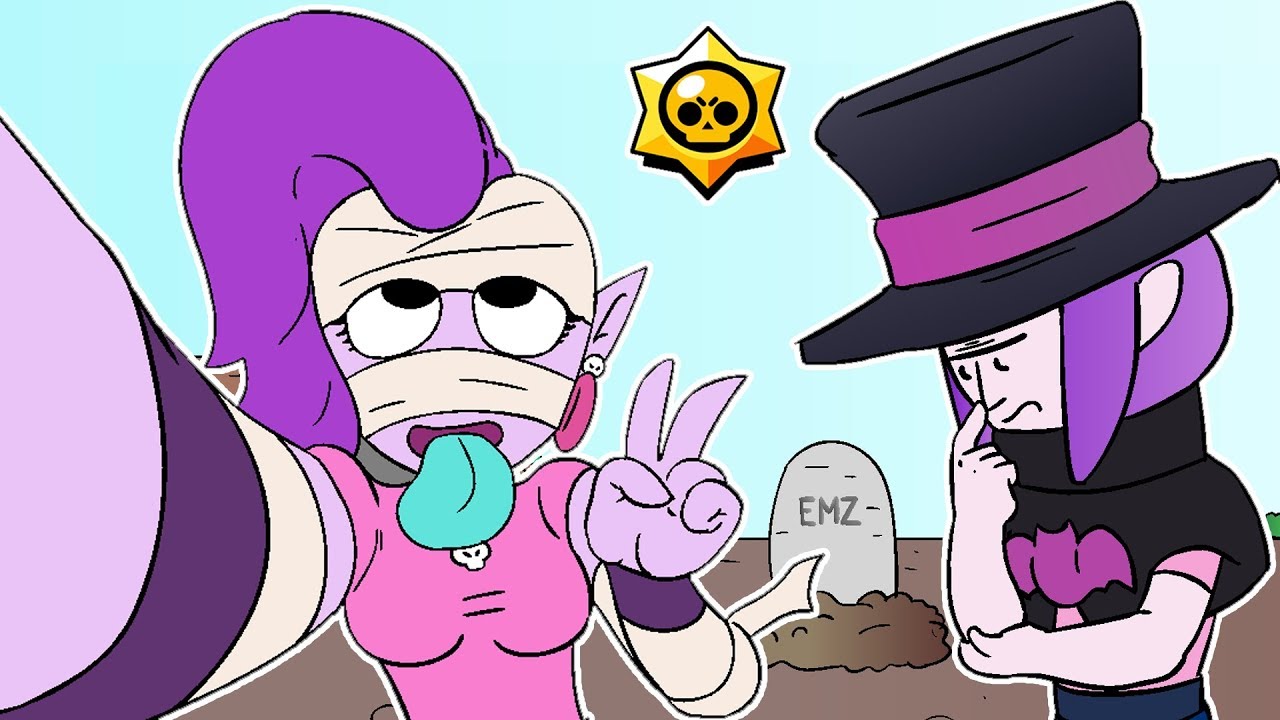 Brawl Stars Animation Emz X Mortis Parody Youtube - арты brawl stars голие