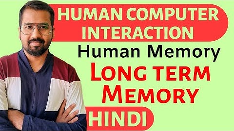 Human Memory : Long Term Memory Explained With Examples in Hindi l Human Computer Interaction