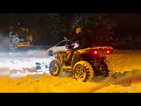 วีดีโอ: คุณสามารถไถหิมะได้มากแค่ไหนด้วยรถเอทีวี?