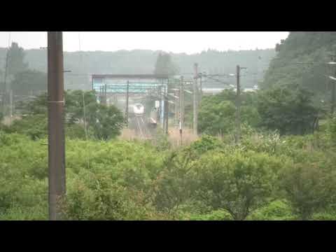 東北本線 白坂-豊原 勝負沢踏切 Ｅ６５７系Ｋ２編成 ＫＹ出場通過 2021.06.14