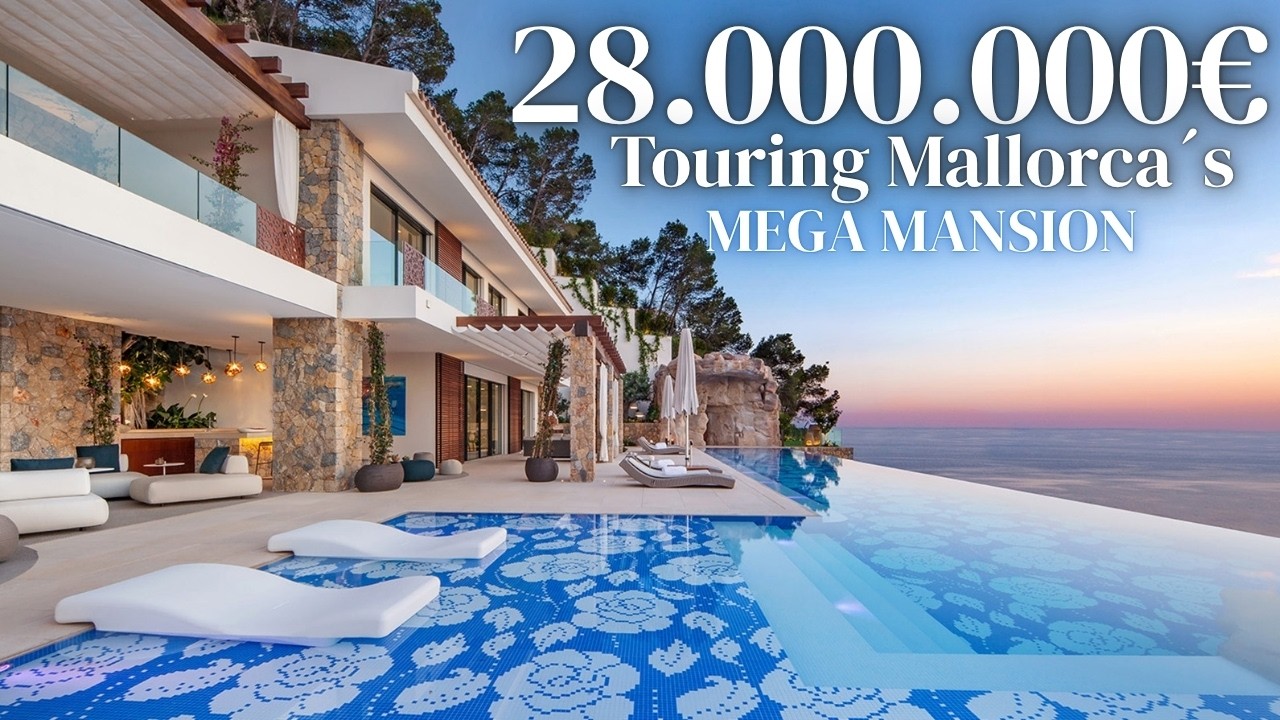 Inside a €28M Mallorca Mansion with a Real Aquarium in the Kitchen! 🐠🔥