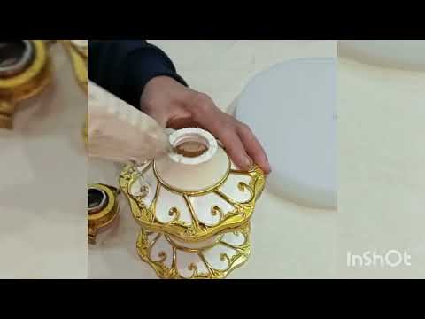 عمل قاعدة دواره لتزين التورتة