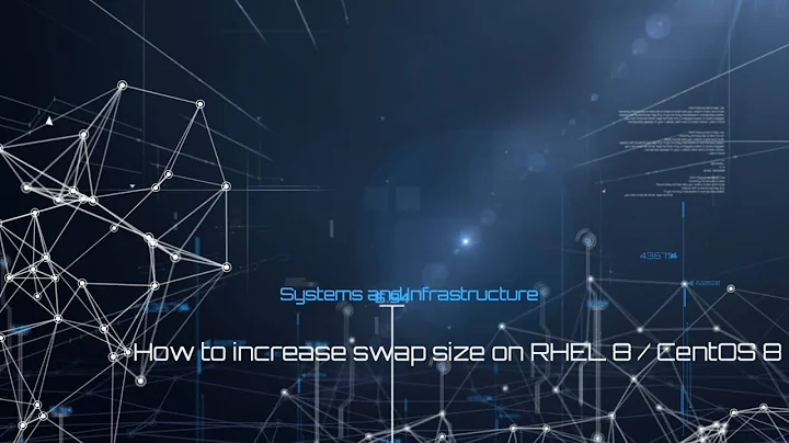 How to increase swap size on RHEL 8 / CentOS 8