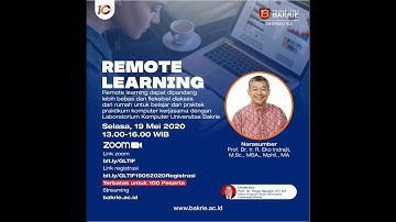 Guest Lecture Teknik Informatika "Remote Learning"