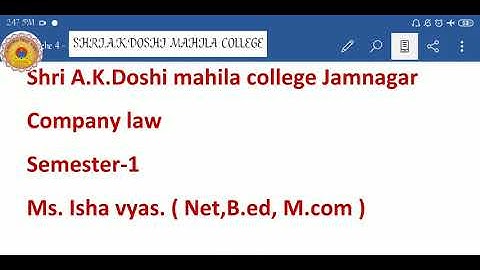 Fy bcom cl lecture 24 by pro Ms Isha vyas
