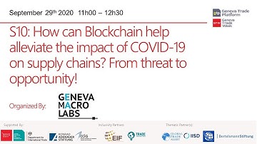 Can Blockchain help alleviate the impact of COVID-19 on supply chains? (S10)