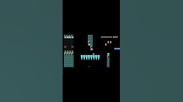 Secret Tunnel! (Kaizo Lite) by Z-WINNER #shorts 🍄Super Mario Maker 2 ✹Switch✹ #cei