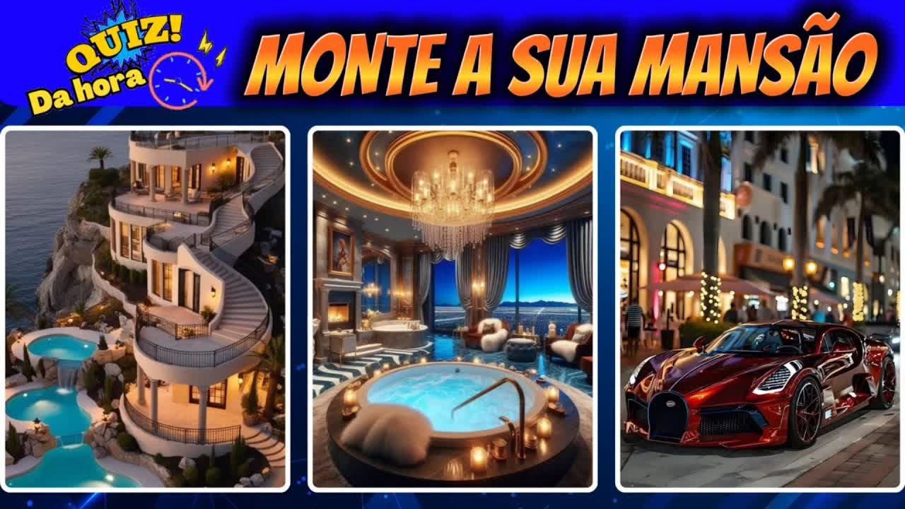 👉 Monte Sua Mansão dos Sonhos e Veja o Resultado Final! 🏡✨ | Quiz Divertido