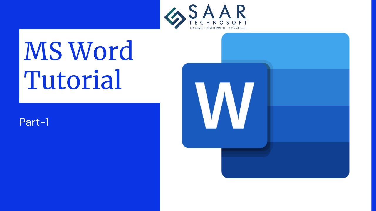 MS Word Tutorial Part-1 | Microsoft Word for Beginners - YouTube