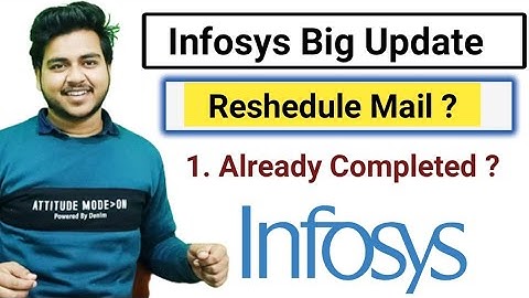 Infosys Big Update | Reschedule Mail | Infosys Result ? | System Engineer Role | Interview Completed