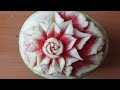 Карвинг  Арбуз  carving of fruits  watermelon แกะสลักผลไม้ Vegetable Carving