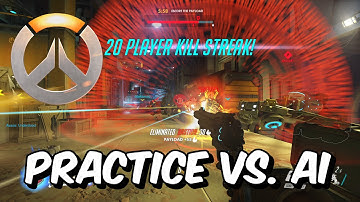 OVERWATCH - Practice vs. AI (1080p HD, 60fps)