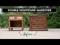 Furniture Painting For Beginners // 2 Beautiful Nightstand Makeovers // Furniture Flip!