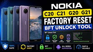 ALL NOKIA C20 | C21 | C30 | G10 | G20 FACTORY RESET | REMOVE SCREEN LOCK FREE BFT UNLOCK TOOL 2026