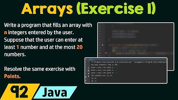Arrays in Java (Exercise 1)