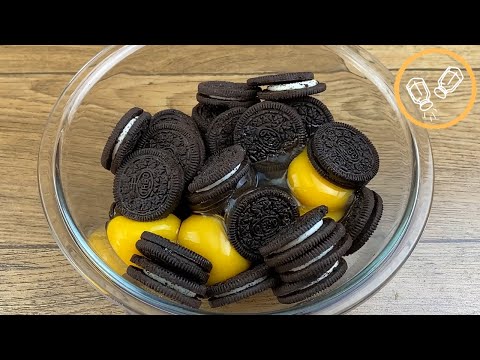 MISTUREI OVOS NO BISCOITO OREO E ME SURPREENDI, ESPERO QUE VOCÊS GOSTEM!