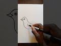 Easy pigeon drawing step by step draw bird