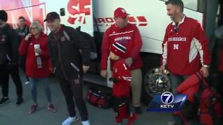 Jack Johnson leads team into stadium vs Maryland 2016