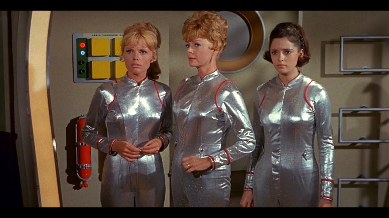 Lost In Space Beauties In Their Shiny Silver Spacesuits Penny Judy