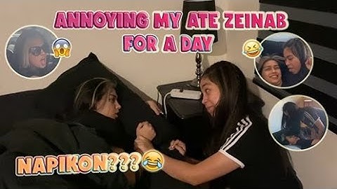 ANNOYING MY ATE ZEINAB FOR A DAY ( NAPIKON!!???) | RANA HARAKE
