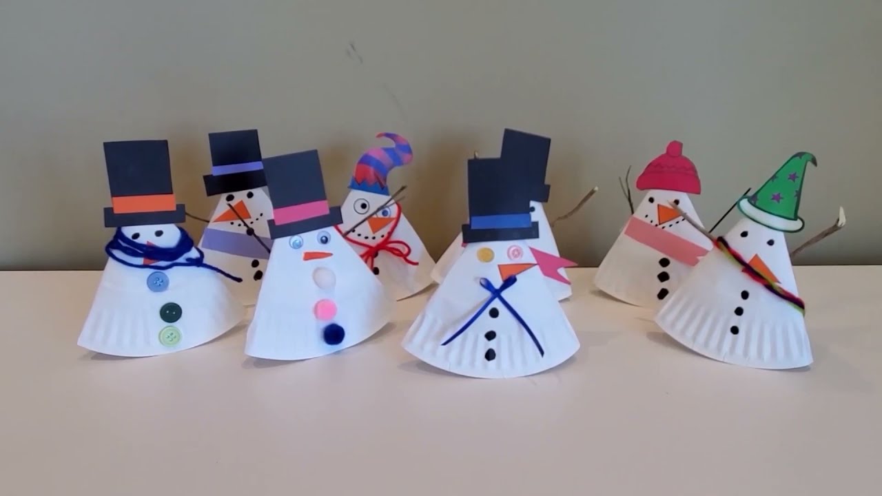 Rocking Snowman Craft For Kids [Free Template]