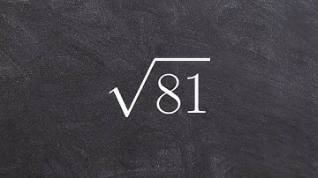 Learn How to Simplify the Square Root of a Number by Prime Factorization, Sqrt(81)