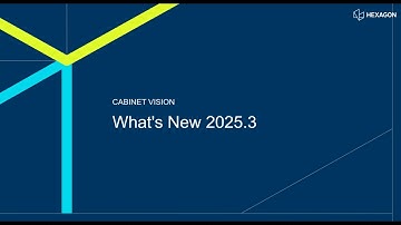 General Features in CABINET VISION 2025.3