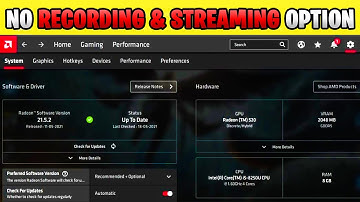 FIX - AMD Radeon Software Record & Stream Option is Not Available (ANY VERSION) After Update!