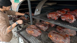 How to make Texas style BBQ? (Beef Brisket & Pulled Pork) / 美式德州燒烤 - Taiwan street food