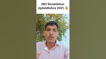 OBC validation new update 2025 #shorts #obc #update