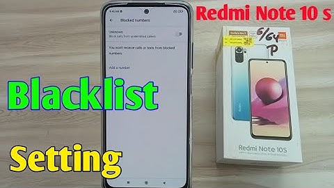 redmi Note 10s blacklist setting / how to remove blacklist number redmi Note 10 s / redmi Note 10 s
