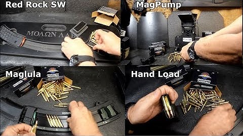 Four AR Magazine Speedloaders VS Hand Loading Test