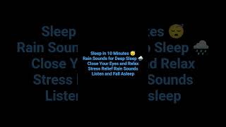 Rain Sounds for Sleep 🌧️ #deepsleep #meditation #naturesounds #sleepsounds #whitenoise #rain