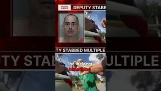 Knife Attack On Deputy Caught On Camera #shorts #shocking