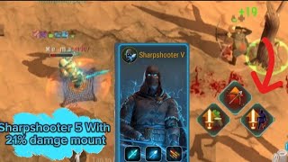: Frostborn Pvp Solo | SharpShooter  insane damge with 21% mount Bow 